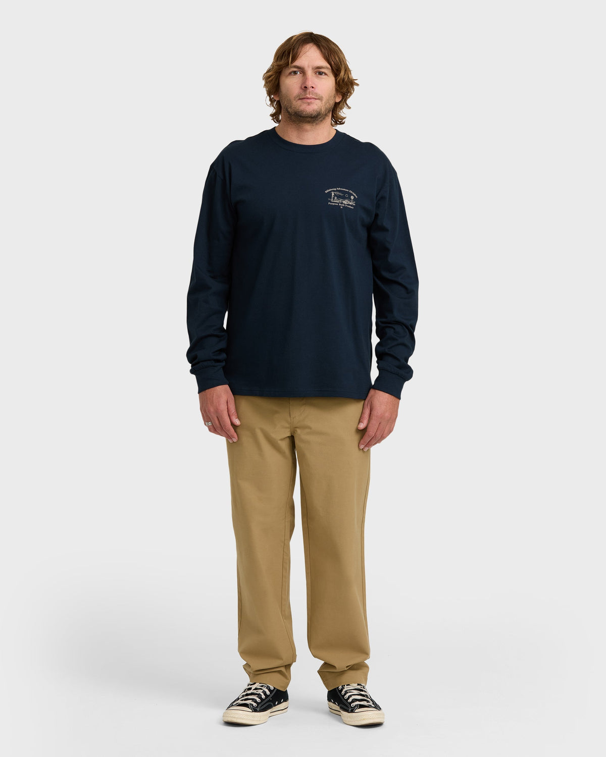 A/Div Scenic Route Long Sleeve T-Shirt - Navy